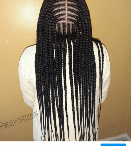 Feed in braids for Braidsafrikaan