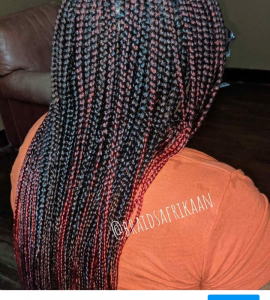 Medium Box Braids for Braidsafrikaan