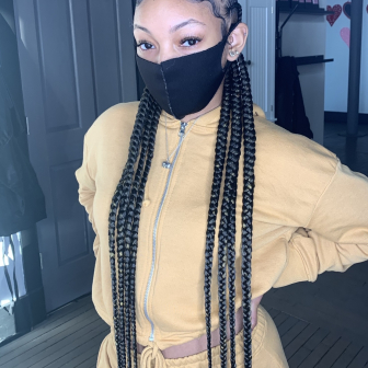 Feed in braids for J.K.Beauty